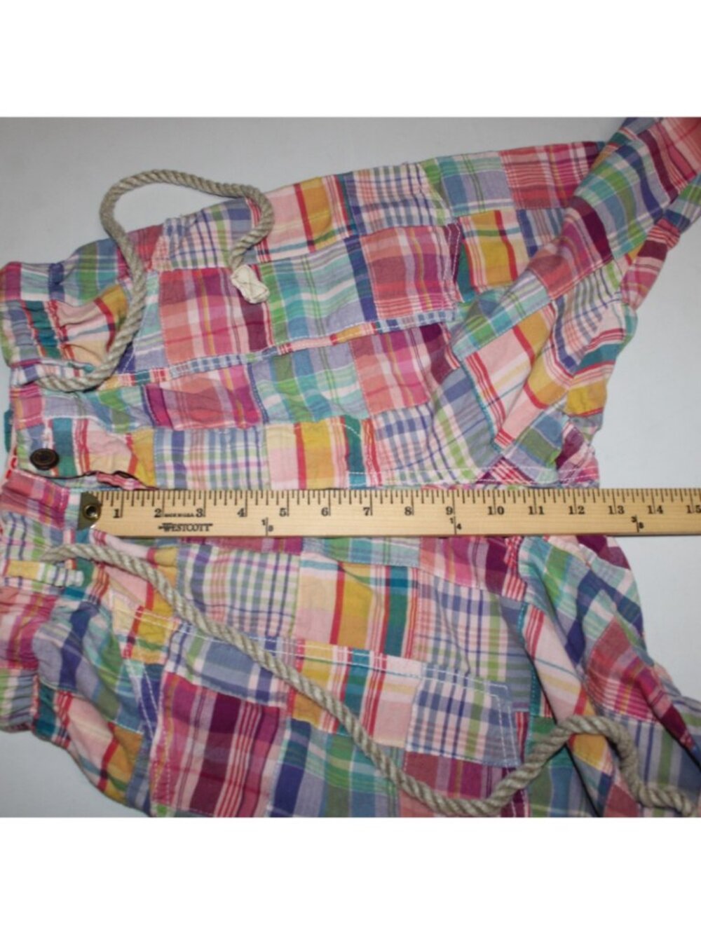 Dr Collectors Mollywood Pant Sz S x 32 Pink Multi Colored Pockets 100% Cotton - Picture 10 of 11